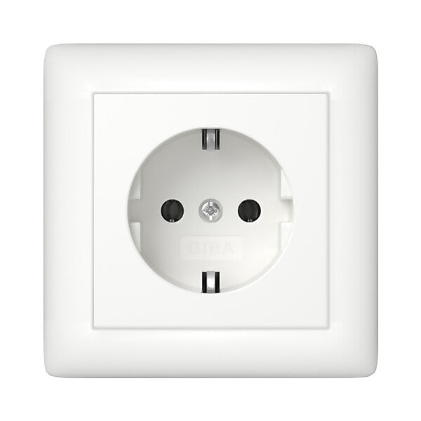 Gira Steckdose Vollpl. Reinweiß 444027